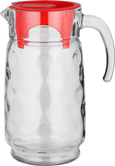 طقم جيك وكاسات زجاج بشابشي، 1.65 لتر، 7 قطع - شفاف product image 3