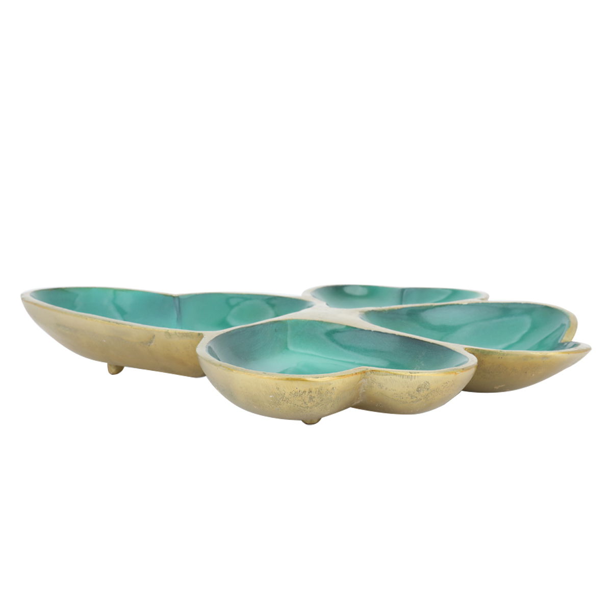 Al Saif Gallery porcelain serving plate, 34x31x4 cm - green product image 2