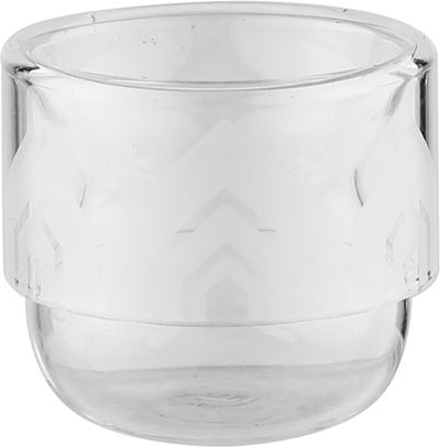 طقم بيالات زجاج و فناجين قهوة بورسلان السيف غاليري، 18 قطعة - شفاف ابيض product image 3