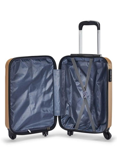 طقم شنط سفر ABS ليمرا، 3 مقاسات، 4 عجلات، WM-217-3PCS - ذهبي product image 2