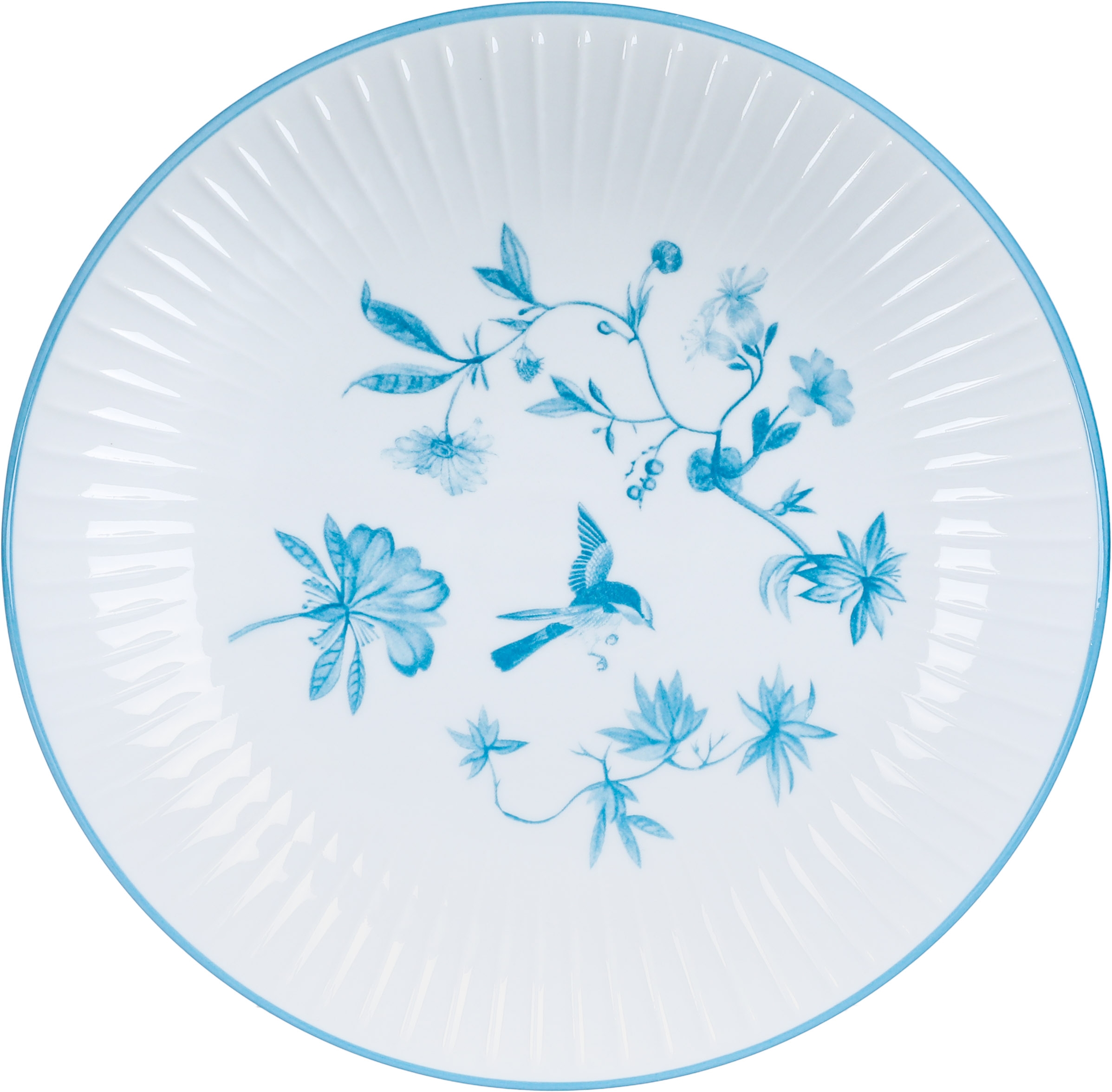 طقم سفرة بورسلان بنقش أزرق السيف غاليري، 24 قطعة - أبيض product image 5