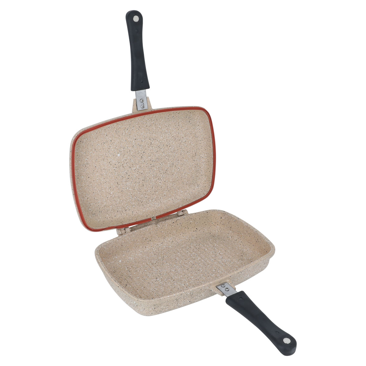 Falez double-sided granite frying pan, 34 cm, rectangular - beige product image 2