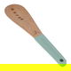 Al Saif Gallery wooden spoon, silicone handle, perforated - green product image 1