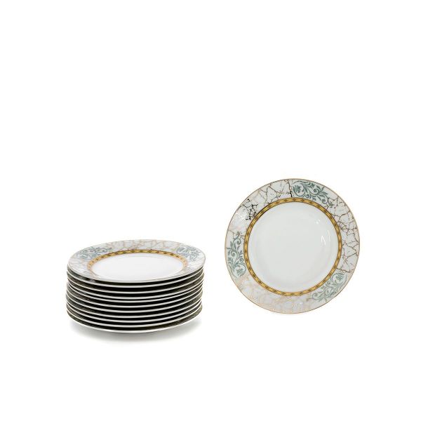 طقم سفرة بورسلان السيف غاليري، 86 قطعة - ابيض product image 6