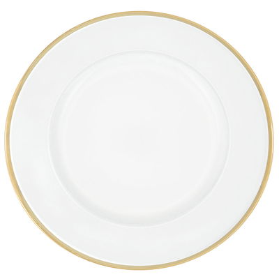 Al Saif Gallery glass sweet dish, 33 x 33 x 2 cm, circular, with golden font - clear product image 2