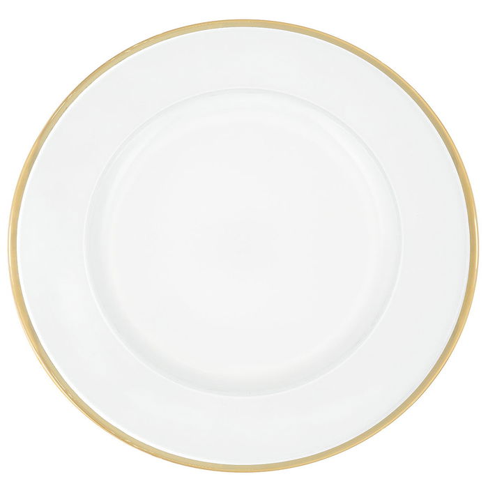 Al Saif Gallery glass sweet dish, 33 x 33 x 2 cm, circular, with golden font - clear product image 2