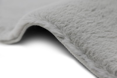 سجاده كاندى شكل مستطيل، 2.40×3.40 سم، صنع آلياً - رمادي فاتح product image 4