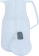 Rhinestone thermos, 1 liter, thermal glass inner container, plastic outer shell - white product image 2