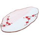 Al Saif Gallery porcelain dessert plate, 12 inches, oval - white product image 1