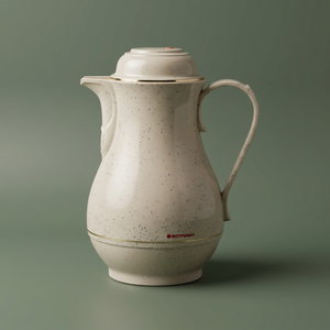 Rotpont 330 Thermos, 1 Liter, Glass Inner Container, Plastic Outer Body - Marble Beige product image