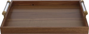 طوفرية خشب السيف غاليري، 45×33×4 سم، يد اكريلك - بني غامق product image