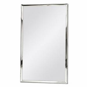 مراية مستطيلة زجاج، 80×60 سم، اطار معدن - فضي product image 2