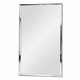 مراية مستطيلة زجاج، 80×60 سم، اطار معدن - فضي product image 2