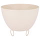 Al Saif Gallery Plated Iron Bowl, 25x25x20, deep, with legs - light beige product image 1