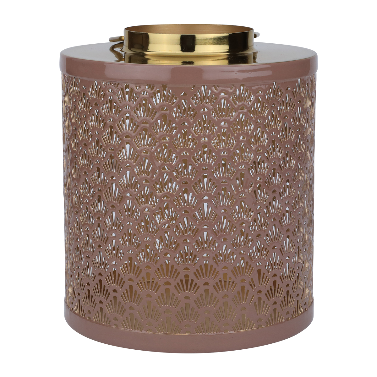 فانوس استيل العين الاندلسية، 20 × 20 × 22 سم - بني product image 3