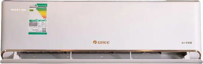 مكيف سبيليت ايه آى بلس جري، 24000 وحدة تبريد، بارد/حار، تحكم ذكي، انفرتر، GWH24AVEXF-S6DTA1B - ابيض product image 1