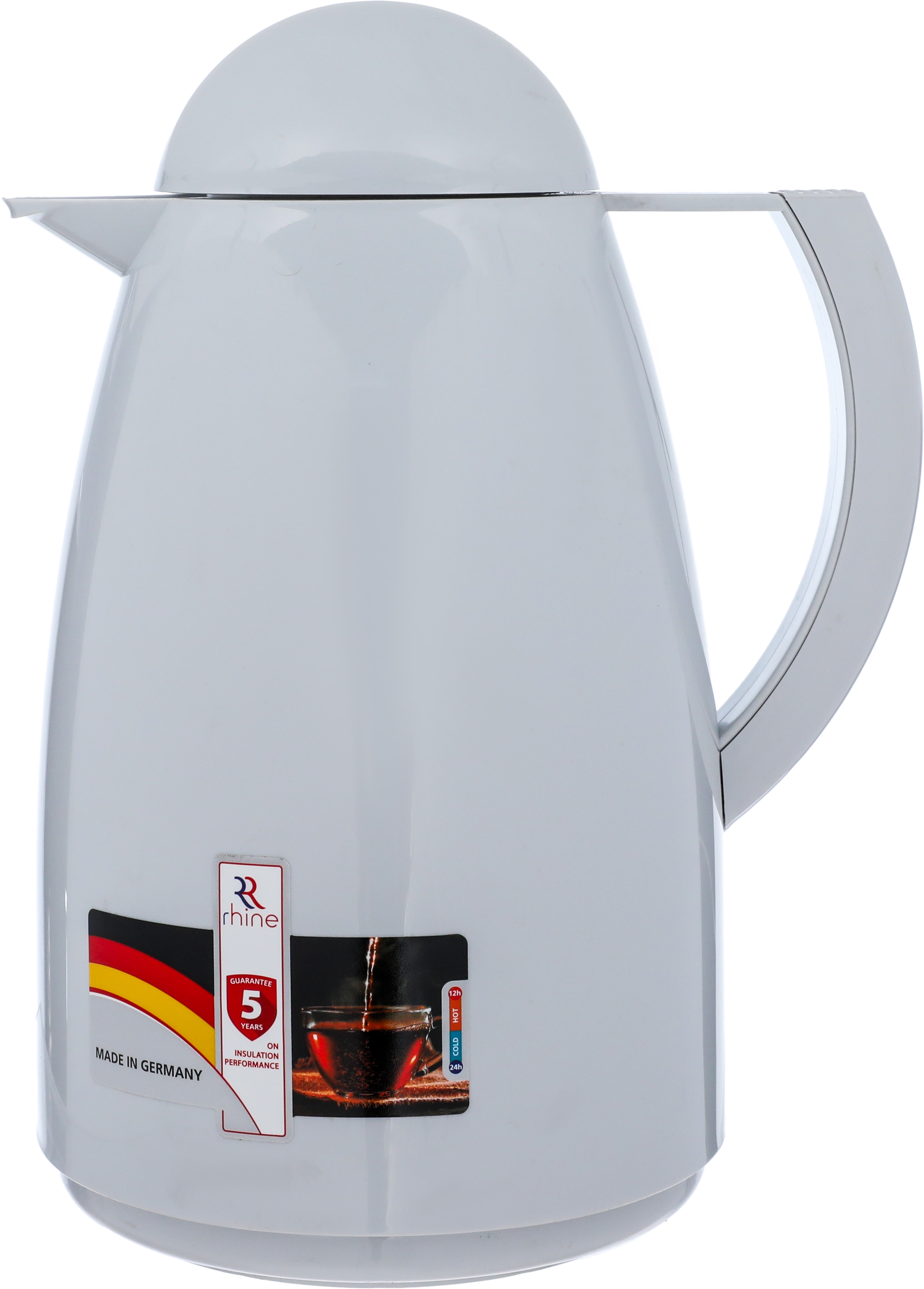 ترمس ماركوتيك الراين، 1.5 لتر، حافظة داخلية زجاج حراري، هيكل خارجي بلاستيك - رمادي product image