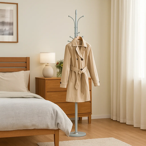 علاقة ملابس مودرن معدن، ارتفاع 185 سم - ازرق فاتح product image 2
