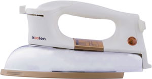 Koolen 803101001 Ceramic Dry Iron, 1000/1300 Watts, 6 Temperature Settings - White product image