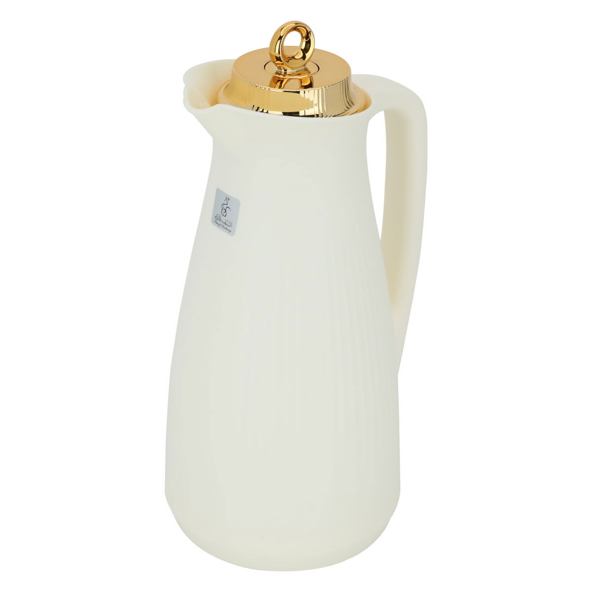 Timeless Manal glass thermos, 1 liter, plastic outer shell - cream product image 2