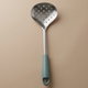 مغرفة صفاية استيل السيف غاليري، 33x11 سم، بيد سيلكون - فضي اخضر product image 1