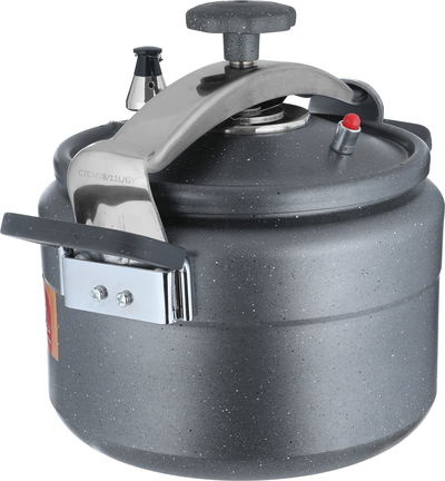 Volcano Granite Pressure Cooker, 11 Liter, Metal Handle - Gray product image 2