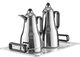Al Saif Gallery Abq Thermos Set, 1/0.7 Liter, Glass Inner Material, 3 Pieces, Tofriya, Black Handle - Silver Transparent product image 2