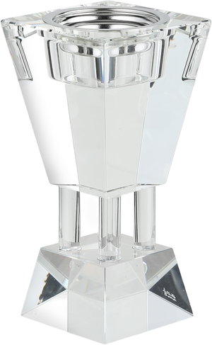 مبخرة زجاج السيف غاليري، قاعدة مربعة، 8x8x16.5 سم - شفاف product image 2