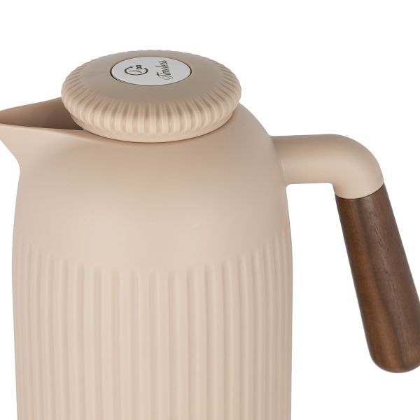 Timeless Jayda thermos, 1 liter, with wooden handle - brown product image 3