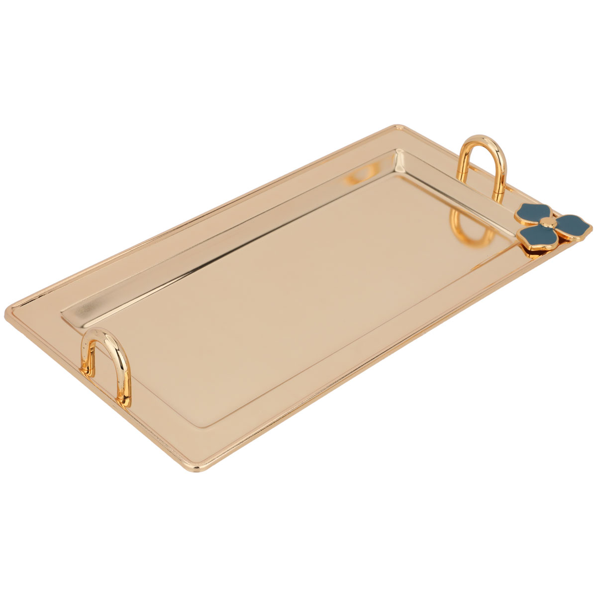 Alsaif Gallery Tray Set with 2 Steel Dates, 3 Pieces - Gold product image 2
