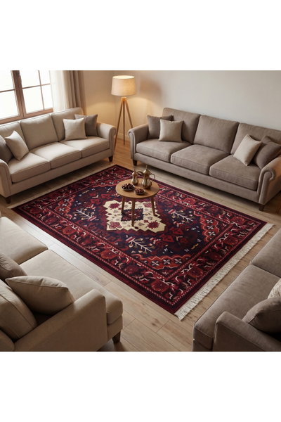 سجادة بوليستر سجادتي، 160×230 سم، بنقشة قندهار - أحمر product image 7