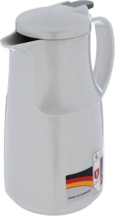 Alrhine Marcotec thermos, 1 liter, compressor, glass inner container, plastic outer shell - silver product image 3