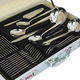 طقم ادوات مائدة استيل السيف غاليري، 72 قطعة - فضي ذهبي product image 3