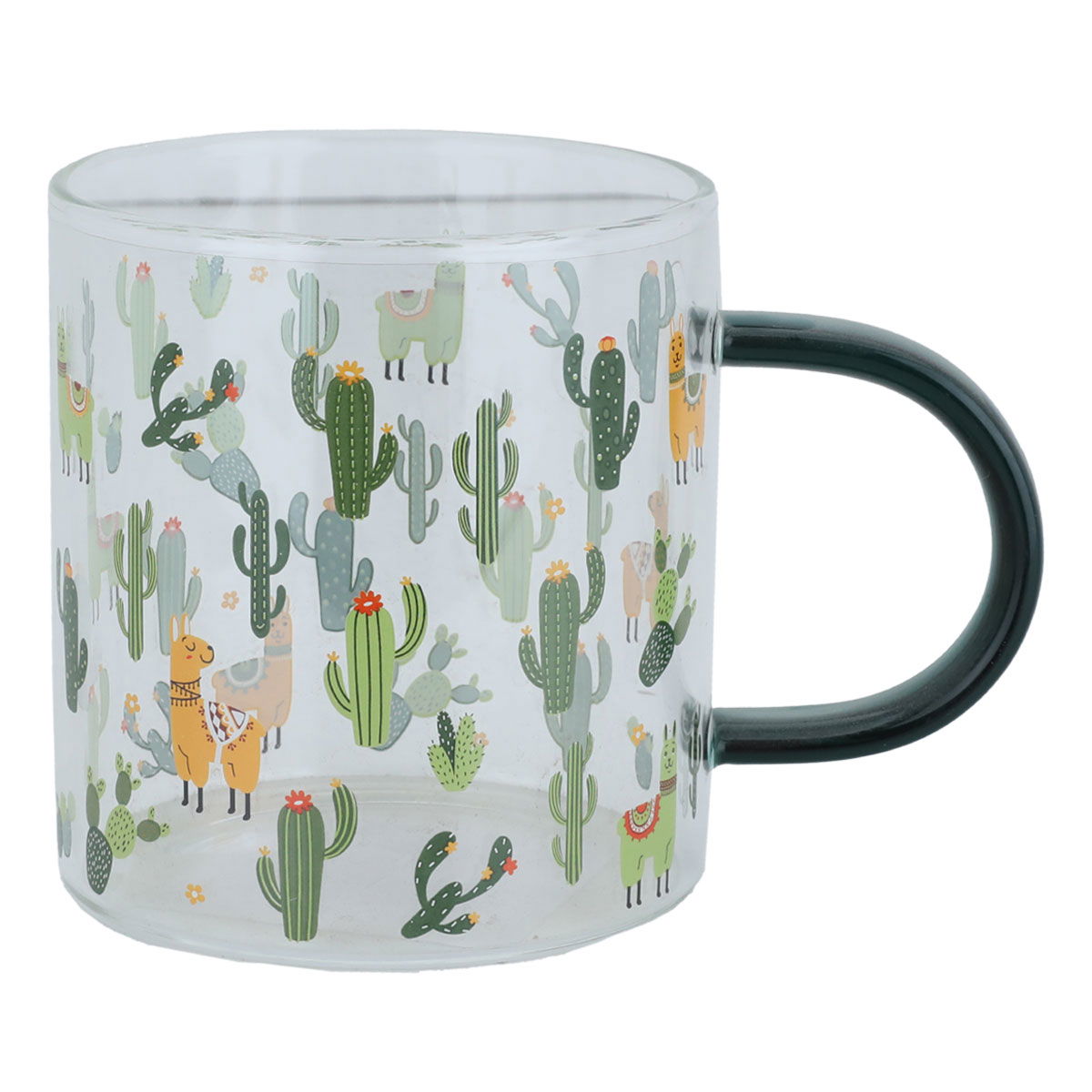 Al Saif Gallery Glass Mug, 450 ml - Green product image