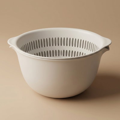 مصفاة تجفيف بلاستيك سيف سو، دائرية، مزدوجة، 22×20×12 - أبيض product image 1