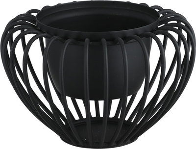 طقم مبخرة ستانلس استيل السيف غاليري، 35.5x20.5x17 سم، 3 قطع - أسود فضي product image 8