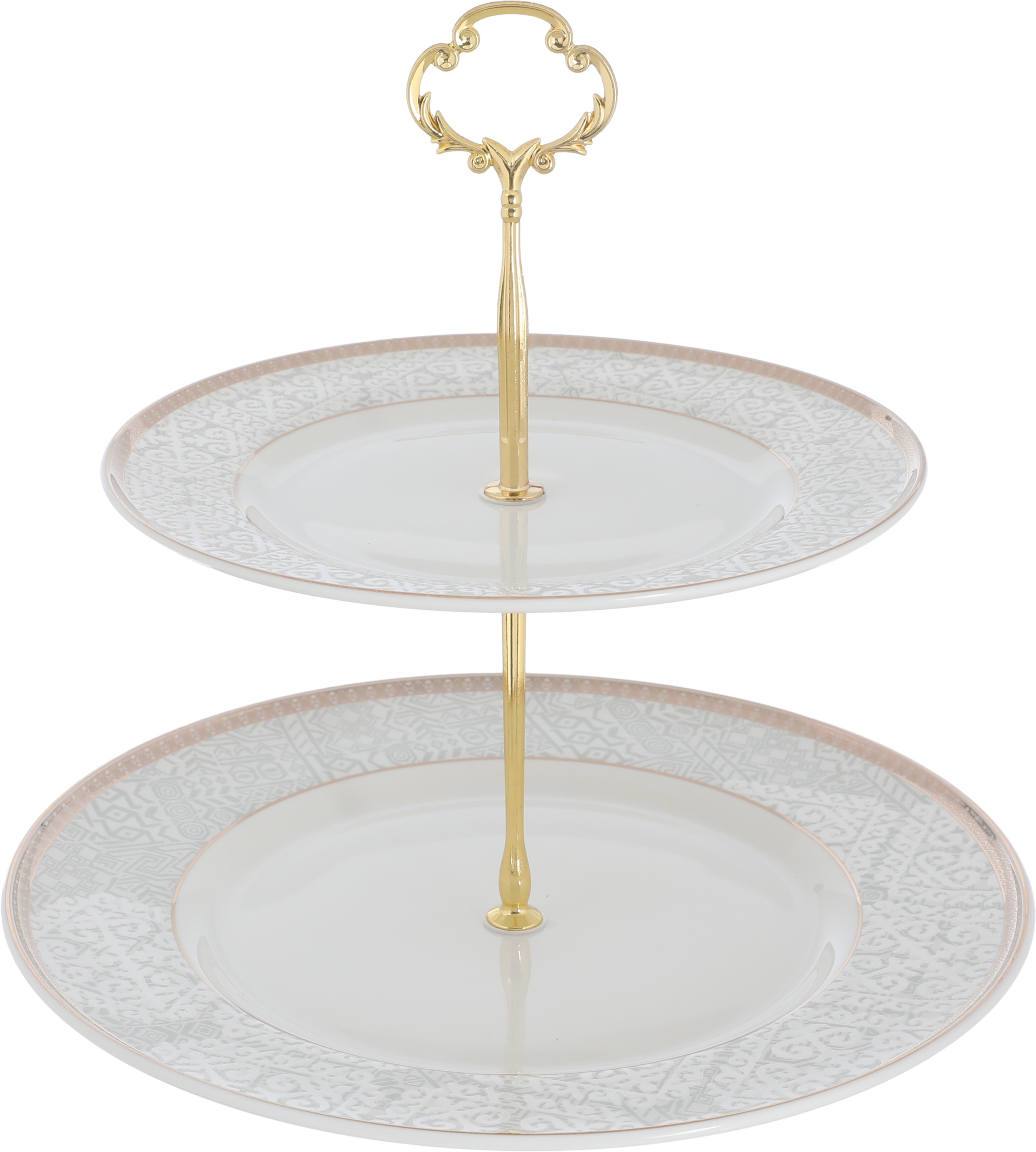Victoria Al Saif Gallery porcelain dining set, 65 pieces, golden-white pattern product image 12
