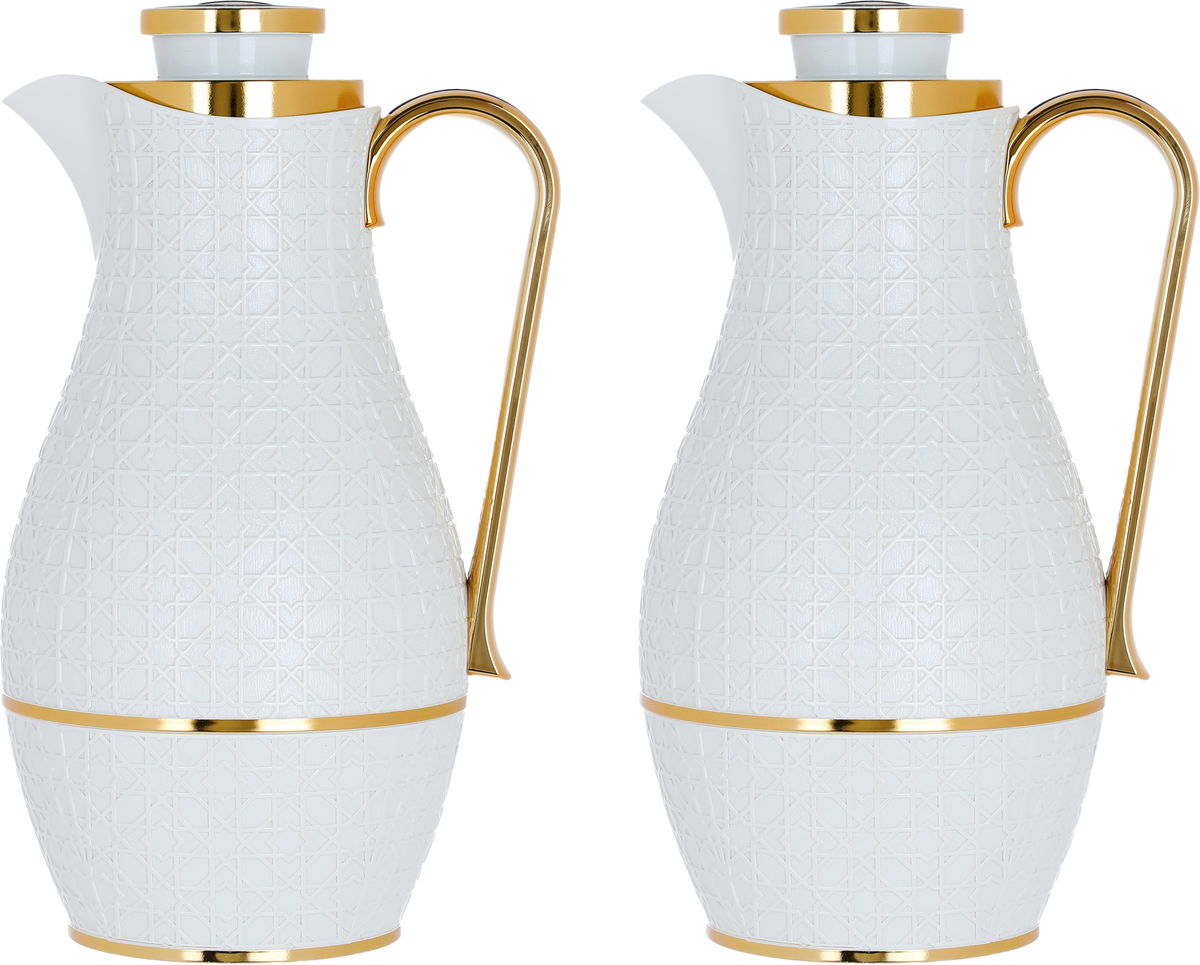 Al Saif Gallery Hessah thermos Set, 1/1 Liter, 2 Pieces - Pearl product image