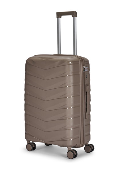 طقم شنط سفر بولي بروبيلين ليمرا، 4 مقاسات، 4 عجلات، بزاوية 360 درجة، OT-8012 - ذهبي product image 3