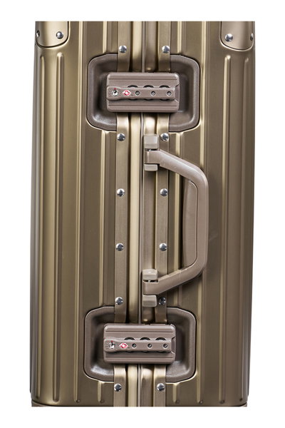 شنطة سفر الومنيوم ليمرا، 20 بوصة، 4 عجلات، RM-603 - ذهبي product image 3