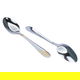 Al Saif Gallery steel spoon set, 6 pieces, gold-silver-gold pattern product image 3