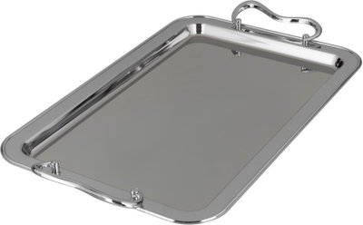طقم صواني تقديم استيل الجهوري، 3 قطع - كروم product image 3