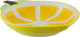 Alsaif Gallery Porcelain Dessert Plate, 23.7 x 18.5 x 3.7 cm - Yellow White product image 2