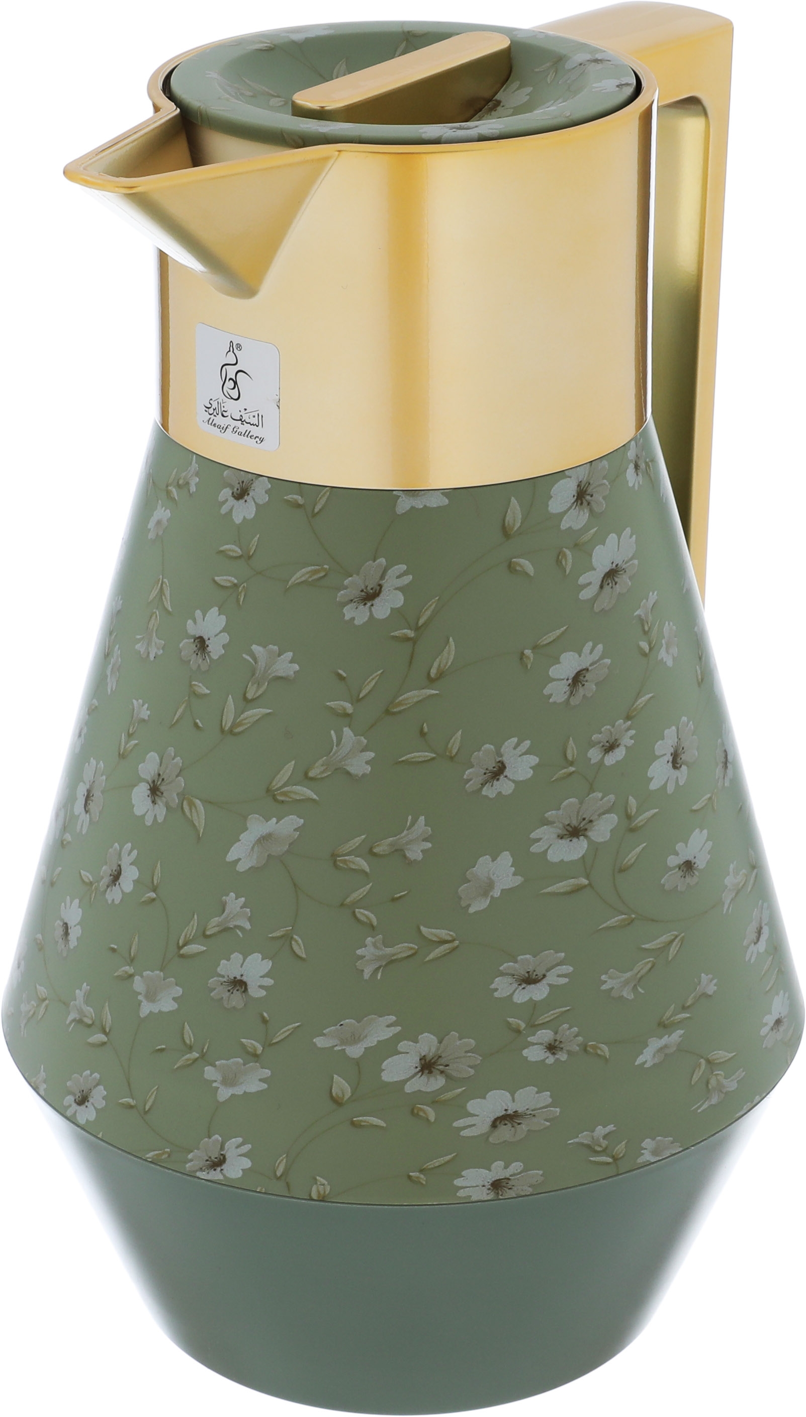 Everest Lydia ProThermos, 1 liter, colorful pattern, thermal glass inner shell, plastic outer shell - light gray product image 3
