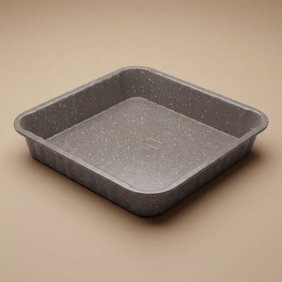 Al Saif Gallery granite tray, 4.5 x 24 x 24 cm, square - light brown product image 1