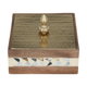 Al Ain Andalusia Wood Storage Box with Lid, 16 x 16 x 6 cm, Square - Multi Color product image 1