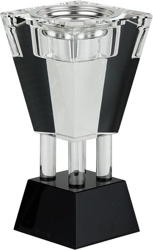 مبخرة زجاج السيف غاليري، قاعدة مربعة، 8x8x16.5 سم - شفاف product image 2