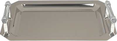 طقم طوفريات ستانلس استيل السيف غاليري، 3 قطع، مستطيل، يد شفاف - فضي product image 3