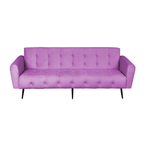 كنبة سرير مونتيلا خشب سويدي باك كومفورت، 190x70x90 سم، قماش مخمل - بنفسجي فاتح product image 2