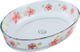 Al saif Gallery Glass Oven Tray, 3 L, Floral Pattern, 35 x 24 x 6.5 cm - Clear product image 2